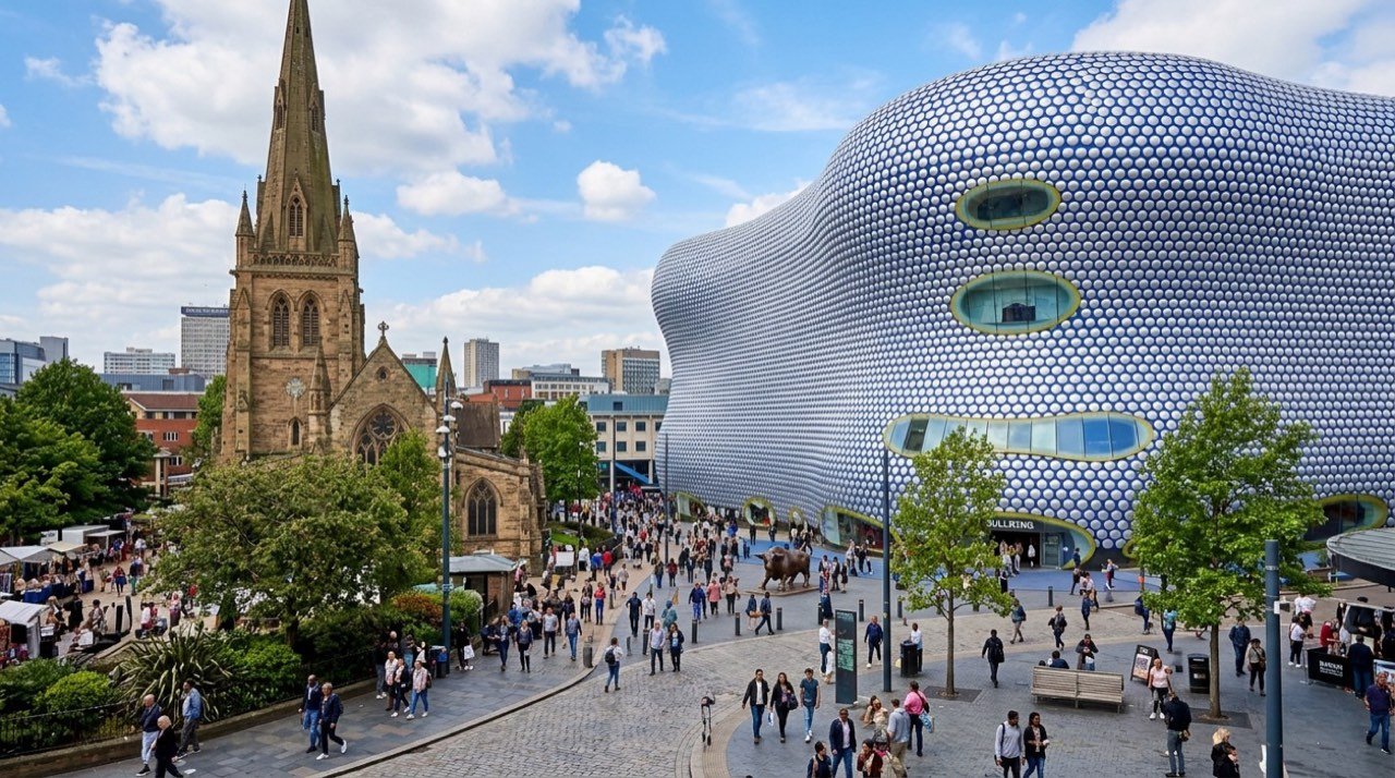 Birmingham şehir görünümü