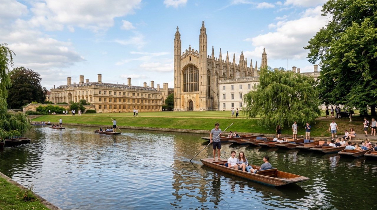 Cambridge şehir görünümü – İngiltere