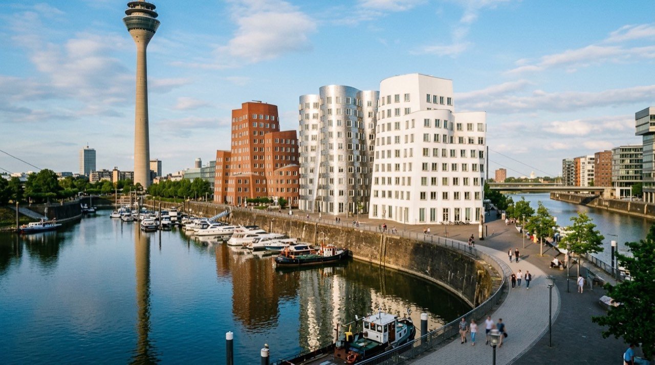 Düsseldorf şehir görünümü