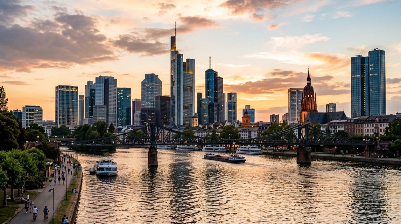 Frankfurt şehir görünümü