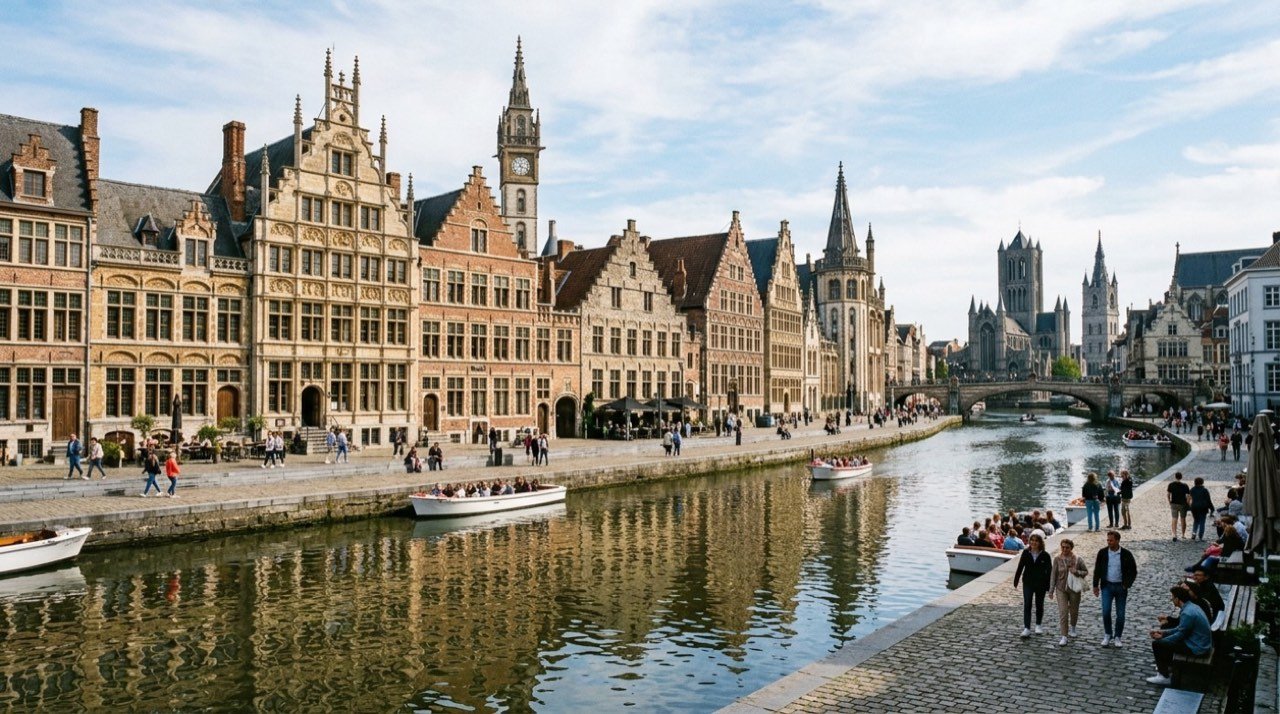 Gent şehir görünümü