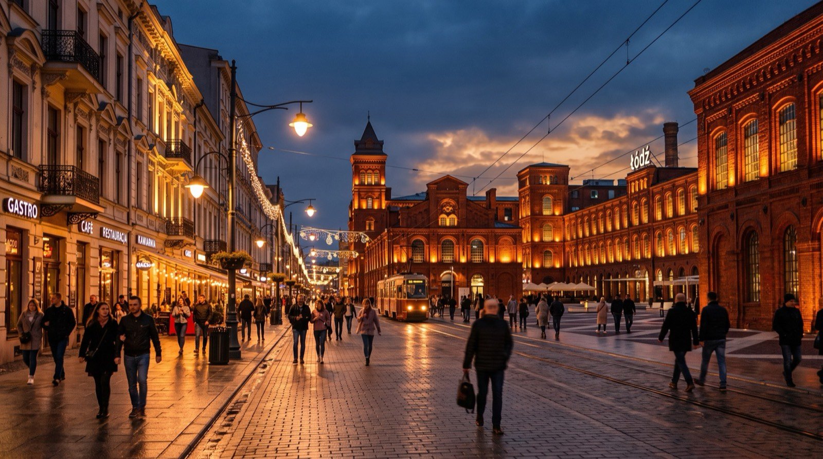 Łódź şehir görünümü
