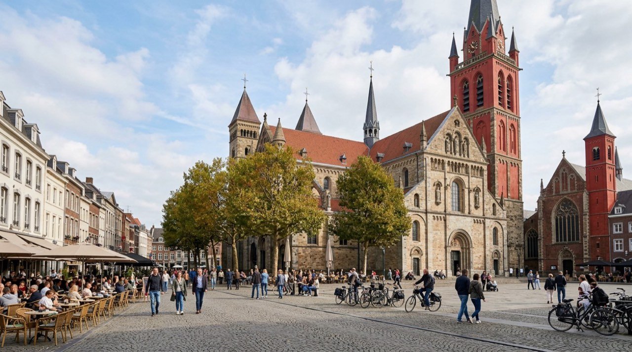 Maastricht şehir görünümü – Hollanda