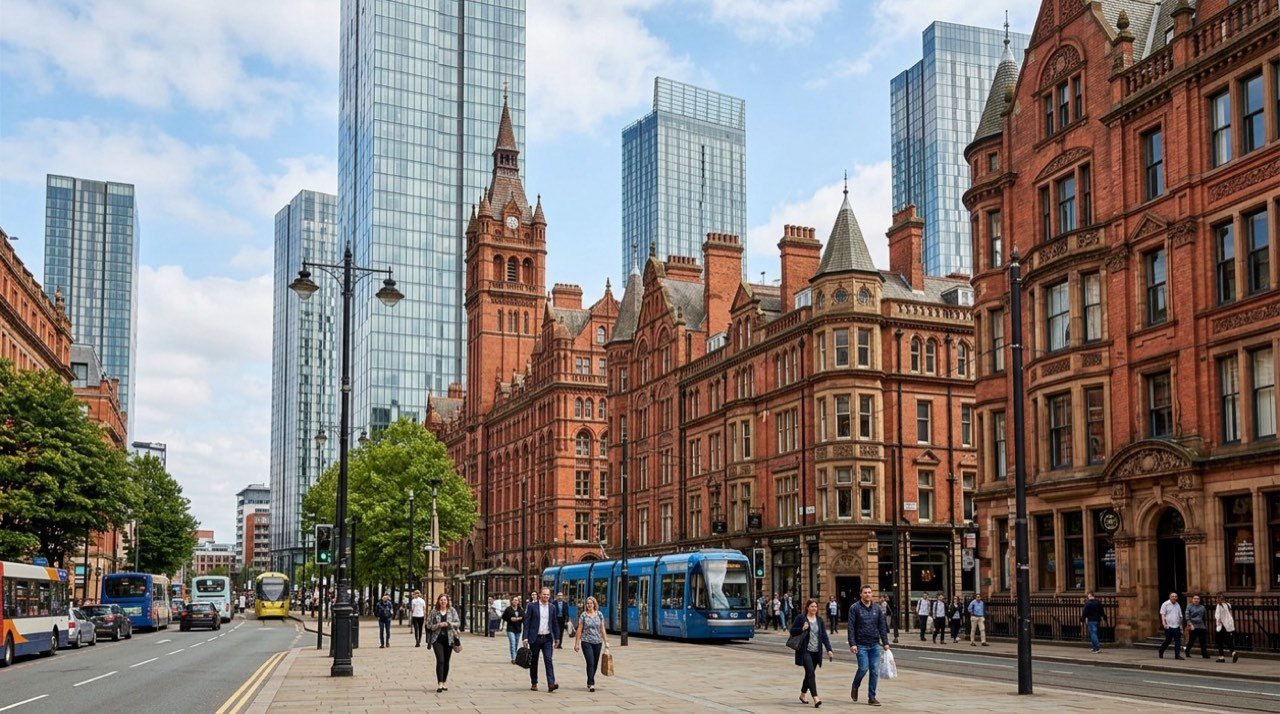 Manchester şehir görünümü