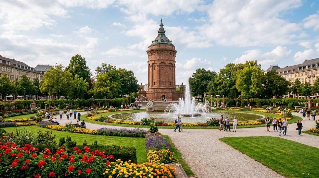 Mannheim şehir görünümü