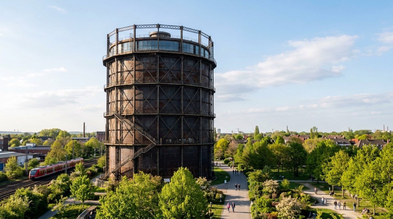 Oberhausen şehir görünümü – Almanya