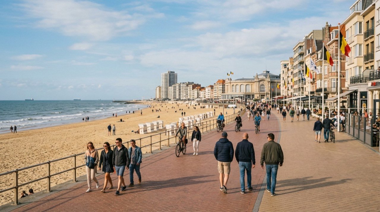 Oostende şehir görünümü – Belçika