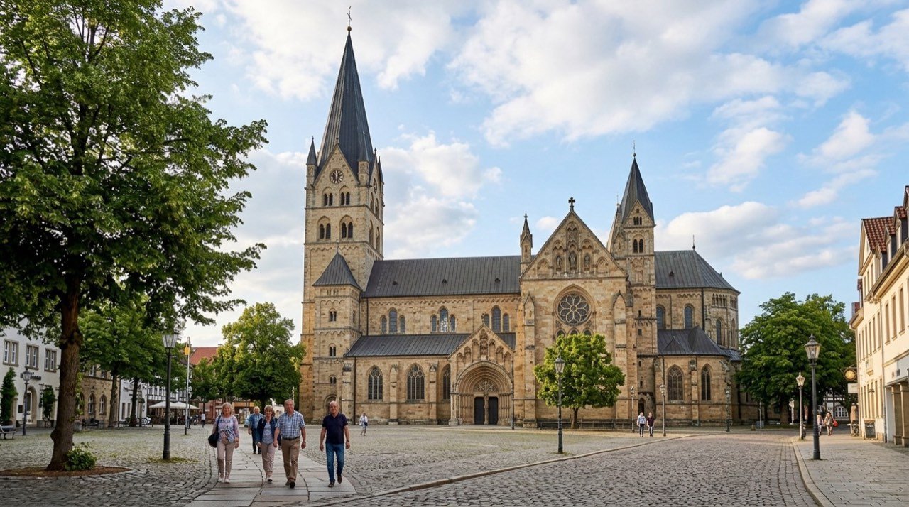 Paderborn şehir görünümü – Almanya