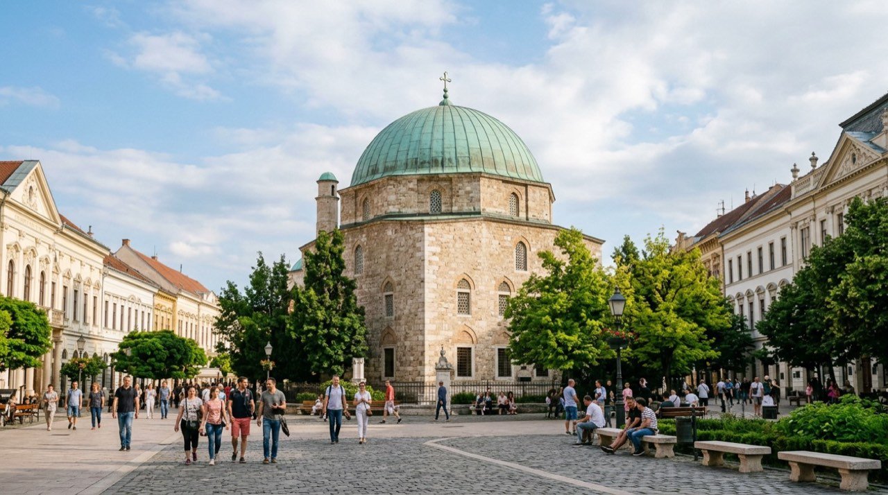 Pécs şehir görünümü