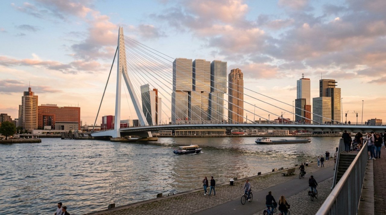 Rotterdam şehir görünümü