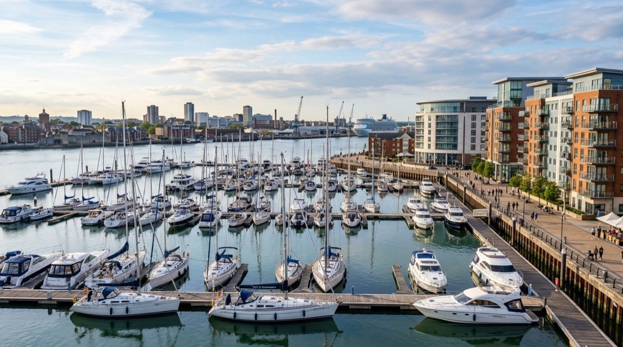 Southampton şehir görünümü – İngiltere