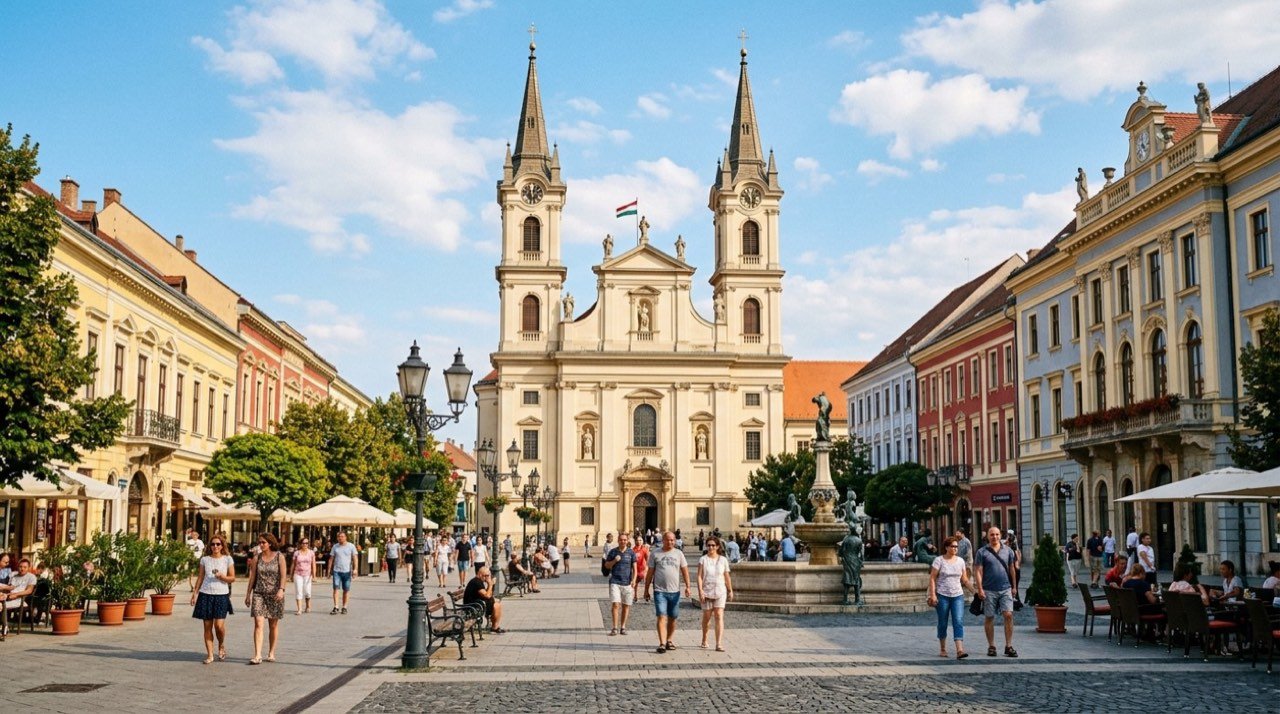 Szombathely şehir görünümü – Macaristan